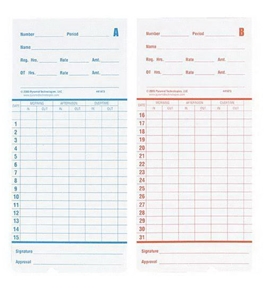PTI 41473-10M Time Cards, 1000 Pack