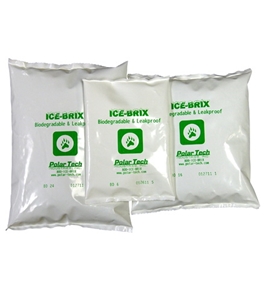 5 1/2" x 4" x 3/4" - 6 oz. Ice-Brix™ Biodegradable Packs (96 Per Case)