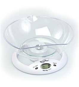 WeighMax 5800 Kitchen Scale with Large Stable Glass Plate
