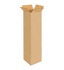 6" x 6" x 24" Tall Corrugated Boxes (Bundle of 25)