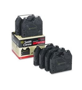 Smith Corona 67108 ?H? Series Black Correctable Film Typewriter Ribbons 6/pack