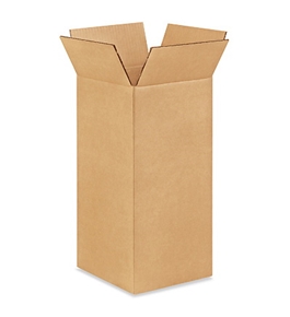 8" x 8" x 17" Tall Corrugated Boxes (Bundle of 25)