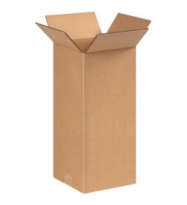 8" x 8" x 18" Tall Corrugated Boxes (Bundle of 25)