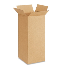 8" x 8" x 20" Tall Corrugated Boxes (Bundle of 25)