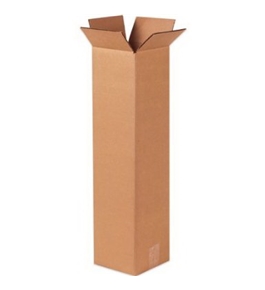8" x 8" x 48" Tall Corrugated Boxes (Bundle of 20)