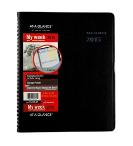 AT-A-GLANCE Weekly And Monthly Appointment Book 2015, QuickNotes, Black