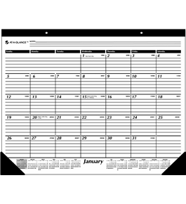 AT-A-GLANCE 2014 Monthly Desk Pad, Black and White, 22 x 17 Inches (SK24-00)