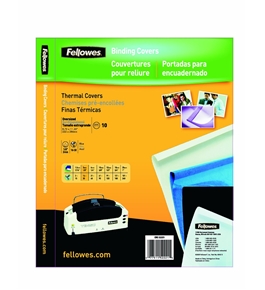 Fellowes Thermal Binding Presentation Covers, Letter, 1/8 Inch, 30 Sheets, Navy, 10 Pack - 52221