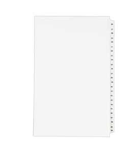 Standard Collated Sets Avery Legal Dividers 26-50 Tab Set Side Tabs 01431 Legal Size 