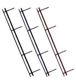 Four-Pin VeloBind&reg Reclosable Binding Strips, Black, 25/Pack (GBC9741630)