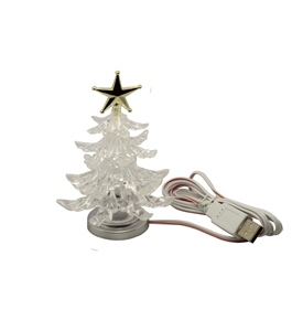JUYO VONSAN USB Christmas Tree with Color Changing LEDs Desk Lamp Decoration
