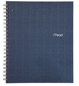 Mead Recycled Notebook, 1-Subject, 80-Count, College Ruled, Indigo  - 72443