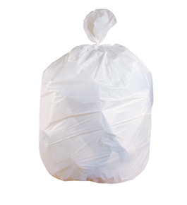 Jaguar Plastics W3036X 20-30 Gallon 30-Inch by 36-Inch 0.9-Mil White LLDPE Can Liner  - Case of 100