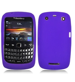 Aimo Wireless BB9370SK014 Soft n Snug Silicone Skin Case for BlackBerry Curve 9370 - Purple