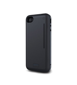 Kensington K39575US PowerGuard with BungeeAir Battery Case with Find-My-Phone FOB for iPhone 4/4S -Retail Packaging-Black