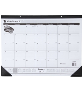 AT-A-GLANCE Recycled Desk Pad, 22 x 17 Inches, White, 2014 (SK24-00)