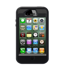OtterBox Defender Series Hybrid Case/Holster for iPhone 4/4S - 1 Pack - Carrying Case - Black