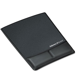 Fellowes 9180901 - Professional Series Memory Foam Wrist Rest w/Attached Mouse Pad, Black