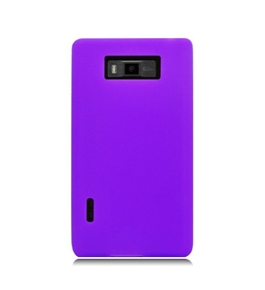 Eagle Cell SCLGUS730S05 Barely There Slim and Soft Skin Case for LG Splendor/Venice US730 - Purple