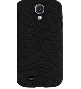 Cell Armor SAMGS4-NOV-E01-GG Hybrid Case for Samsung Galaxy S4 - Black Zebra/Black