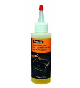 Fellowes Powershred Performance Shredder Oil, 16 oz. Extended Nozzle Bottle Shredder (3525010)