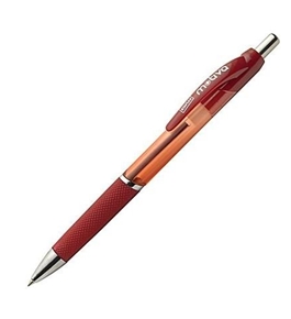 Motiva Advanced Ink Retractable Ballpoint Pens, Fine, Red, 12/Pack