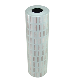10 Rolls 10000 Pieces of Double Red Line Price Label Paper for Mx-5500 Price Gun Labeller