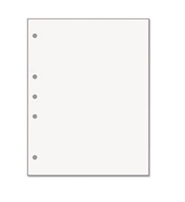 Office Paper, 5-Hole Left-Punched, 8 1/2 x 11, 20-lb, 500/Ream