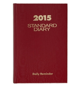 AT-A-GLANCE Standard Diary Daily Reminder 2015, 5 x 7.5 Inch Page Size, Red (SD387-13)