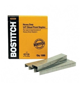 Bostitch Heavy Duty Premium Staples, 2-25 Sheets, 0.25 Inch Leg, 1,000 Per Box (SB351/4-1M)