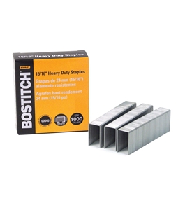Bostitch Heavy Duty Premium Staples, 165-215 Sheets, 15/16 Inch (23mm) Leg, 1,000 Per Box (SB33515/16HC-1M)