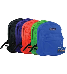 BAZIC 15 School Backpack