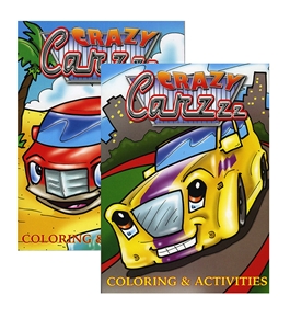 JUMBO CRAZY CARZZZ Coloring & Activity Books