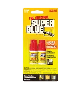 PACER 0.11 Oz / 3g Jewelry / Nail Super Glue Bottle (2/Pack)