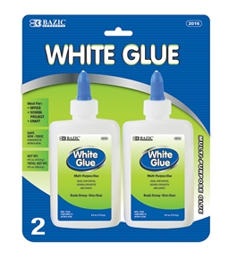 BAZIC 4 Oz. (118mL) White Glue (2/Pack)