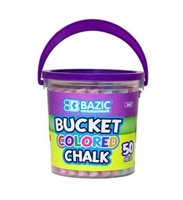 BAZIC Assorted Color Chalk (50/Bucket)