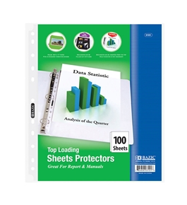 BAZIC Top Loading Sheet Protectors (100/Pack)