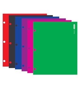 BAZIC Laminated Bright Glossy Color 2-Pockets Portfolios