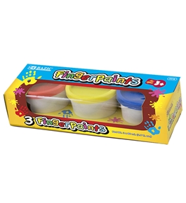 BAZIC Assorted Color 80ml Finger Paint (3/Pack)