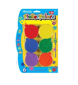 BAZIC Assorted Color 40ml Finger Paint (6/Pack)