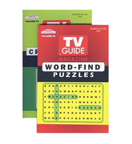 KAPPA TV Guide Word Finds & Crossword Puzzles Book - Digest Size