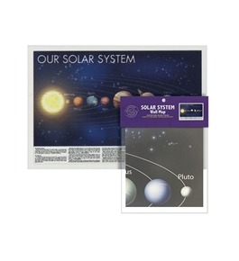 Folded Solar System Wall Map