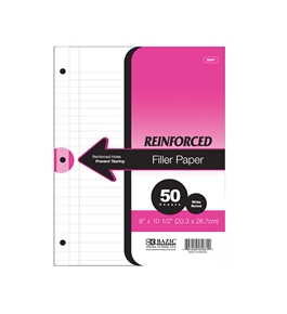 BAZIC withR 50 Ct. Reinforced Filler Paper