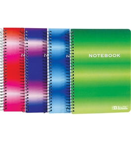 BAZIC 120 Ct. 5 X 7 Personal / Assignment Spiral Notebook