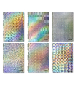 BAZIC C/R 70 Ct. 1-Subject Holographic Spiral Notebook
