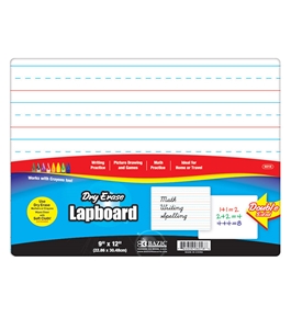 BAZIC 9 X 12 Double Sided Dry Erase Lap Board