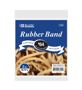 BAZIC 2 Oz./ 56.70 g #64 Rubber Bands