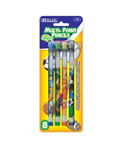 BAZIC Sports Multi-Point Pencil (8/Pack)