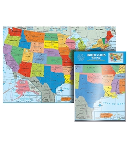Folded U.S. Wall Map