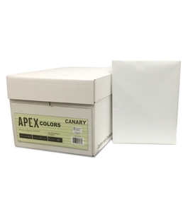 APEX 8.5 X 11 Canary Colored Copy Paper (10 reams/case)